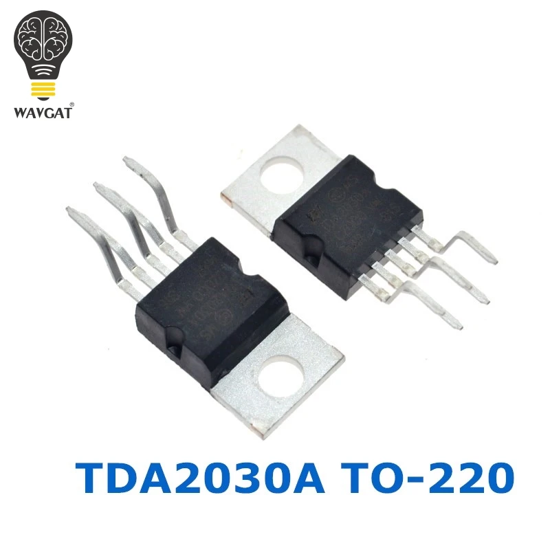 

WAVGAT 10PCS TDA2030 TDA2030A linear audio amplifier short-circuit and thermal protection IC 14W Hi-Fi AUDIO AMPLIFIER