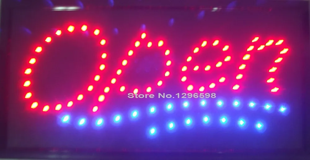 

LED OPEN sign neon light 10*19 inch indoor Plastic PVC frame Display