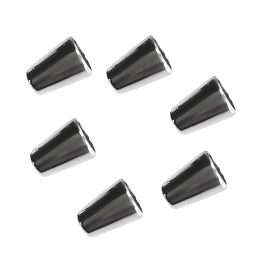 6pcs/set Zinc Alloy Sportwear Clothes Drawstring Paracord Rope Shoelace Cord Lock Bell Stopper Fastener