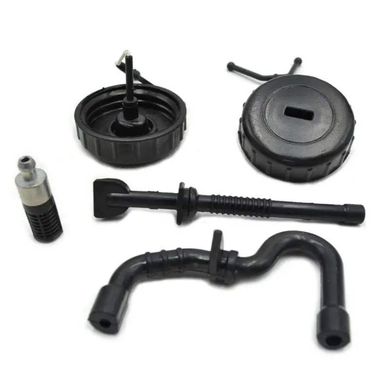 

Fuel Filler Cap Oil Caps Gas Filters with Hose Pipes for Chainsaw Stihl 017 018 MS170 MS180 Tool Parts Replace #1130 350 0500