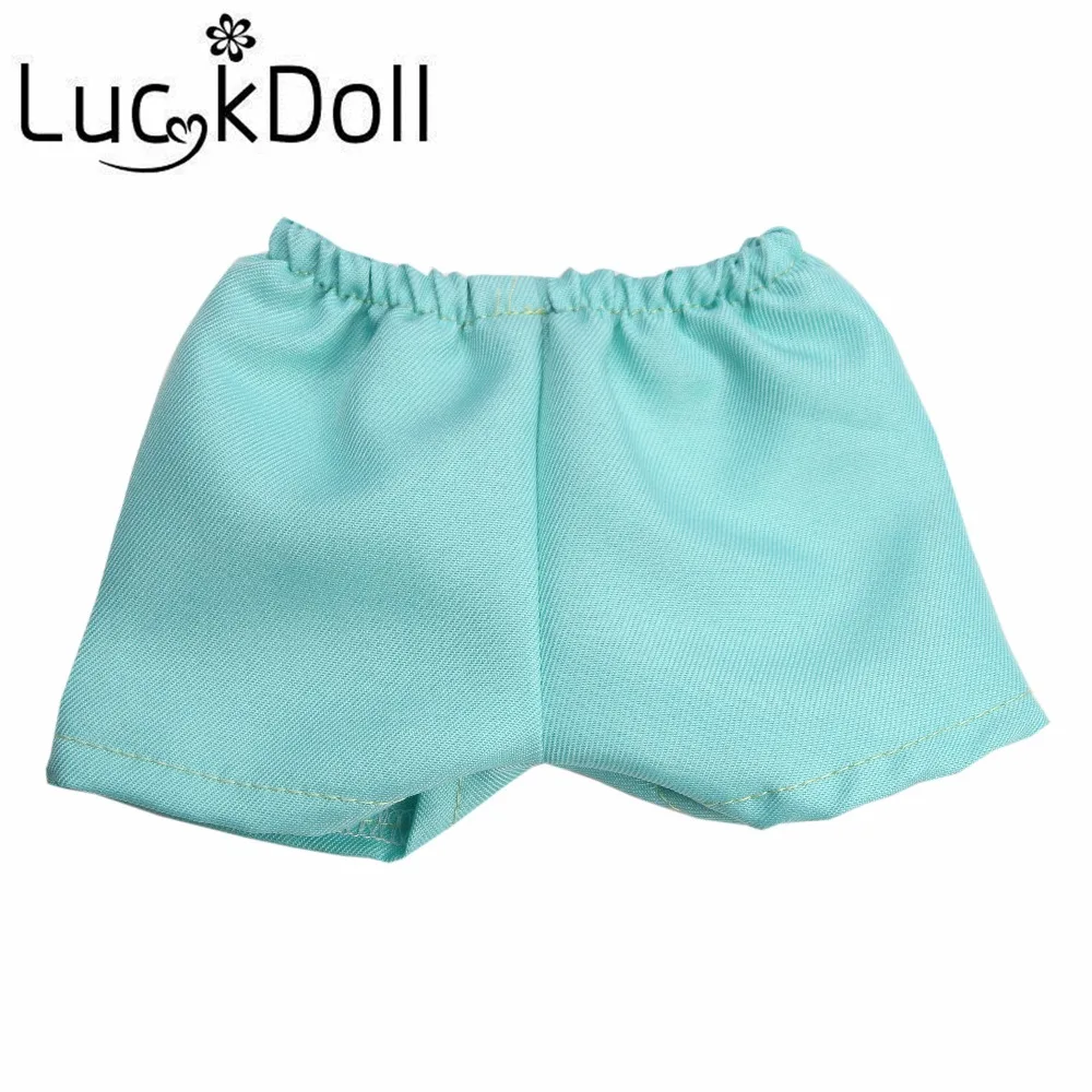 Модные кукольные шорты LUCKDOLL подходят для 18 дюймовых американских кукол 43 см