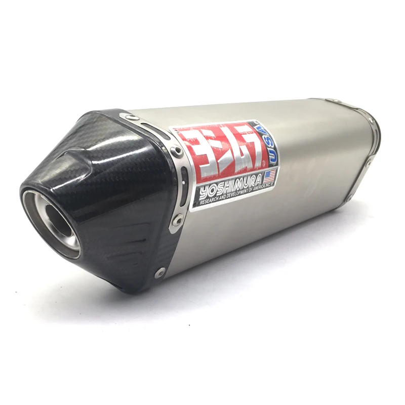Мотоцикл для Yoshimura выхлопная Универсальная головка углеродное волокно лицо