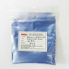 Жемчужный пигмент, перламутровый пигмент, слюдяной порошковый пигмент, порошок для ногтей, товар: 494, цвет: мерцающий синий, 20 г много