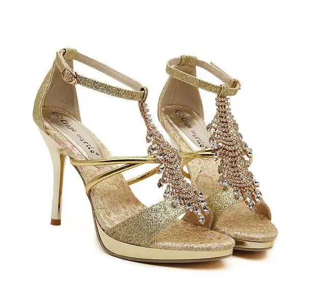 gold prom dress shoes