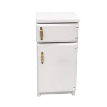 Игрушки для детей мини деревянный кукольный домик мебель холодильник Миниатюрная игрушка для гостиной 12 см DIY моделирование игрушечное устройство