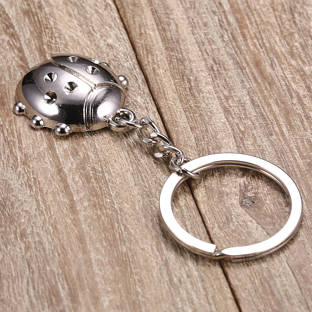 

Lovely Keychain Car Key Chain Ladybug Key Ring KeyChains Rings New Keyring Fashion Creative gift Keyrings for women & men Gifts