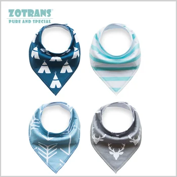 

4Pcs/Lot Soft Baby Bibs Infant Burp Cloths Cotton Animal Lattice Style Cartoon Bandana Saliva Towel Triangle Scarf for Newborn