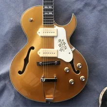 Kaiyun фабрика на заказ p90 jazz medogo shepnguro dc Гитара Электронный пикап luz oro Bigsby вибрато-гитара 0725