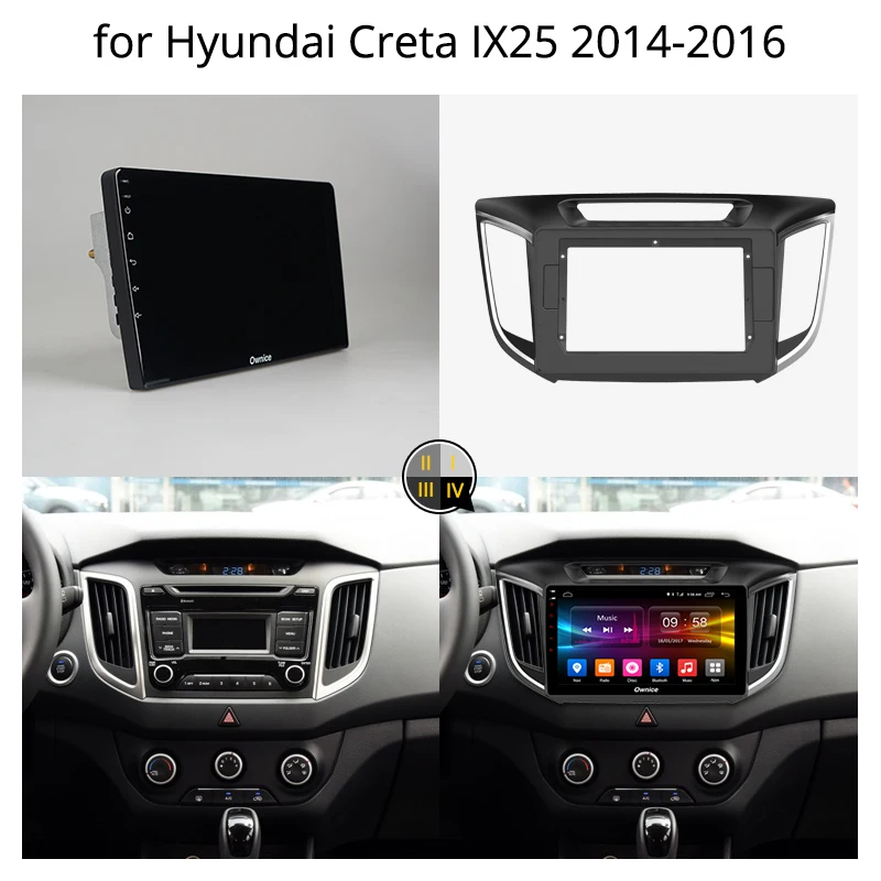 Cheap Ownice K1 K2 K3 Android 9.0 Octa 8 Core 2G/32G car radio DVD Player GPS Navi For HYUNDAI IX25 2014 2015 2016 bt Support 4G LTE 1