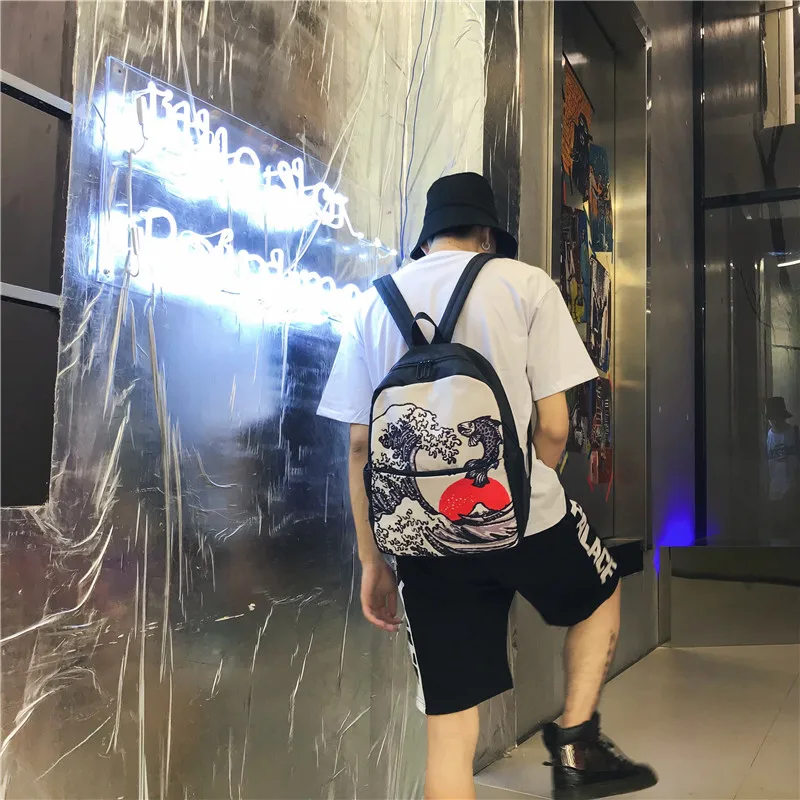 ATAL1575Menghuo Brand Preppy Style PU Leather School Backpack Bag for Girls College Simple Design Men Casual Daypacks mochila male New