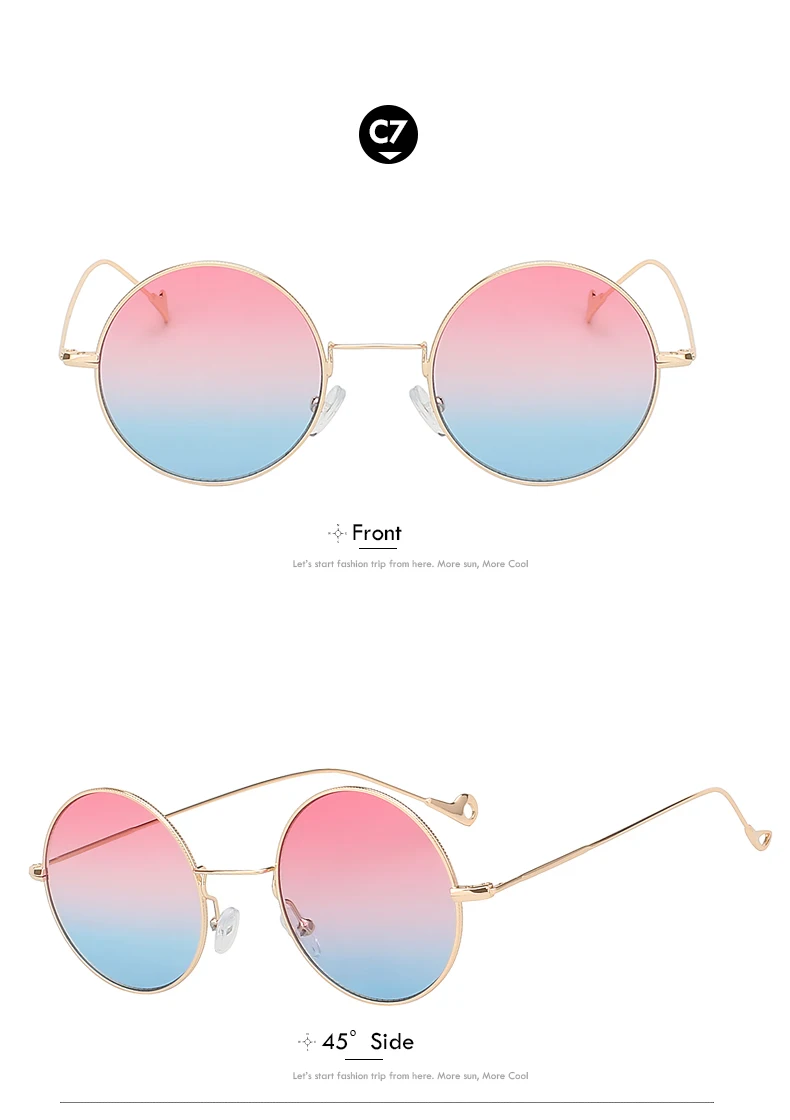 XIU круглые женские солнцезащитные очки в стиле стимпанк, фирменный дизайн, морской цвет, модные очки, Ретро стиль, солнцезащитные очки для женщин, UV400