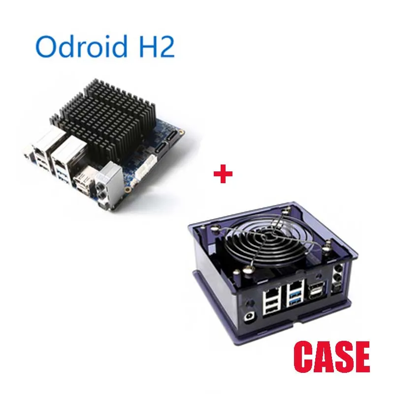 Odroid H2×86 плата разработчика win10 Hardkernel Gemini Lake 32 ГБ памяти с Чехол - Цвет: Белый
