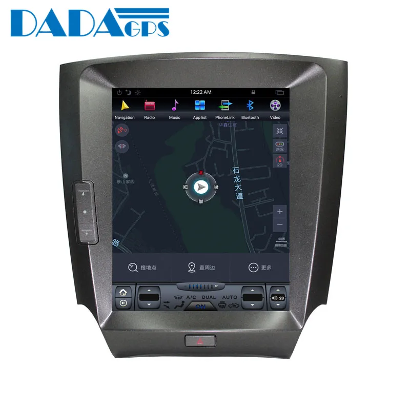Excellent 10.4" Tesla style Android 6.0 Car Radio player stereo for lexus IS IS200 IS250 IS300 2006-2011 GPS Map Navigation No DVD 3