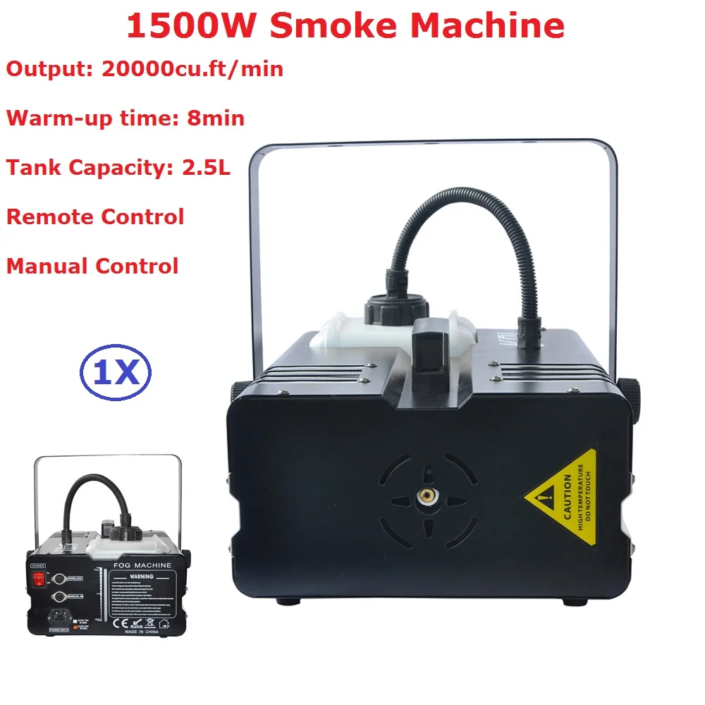 1XLot Carton Package 1500W Remote Control Fog Machine Pump Dj Disco