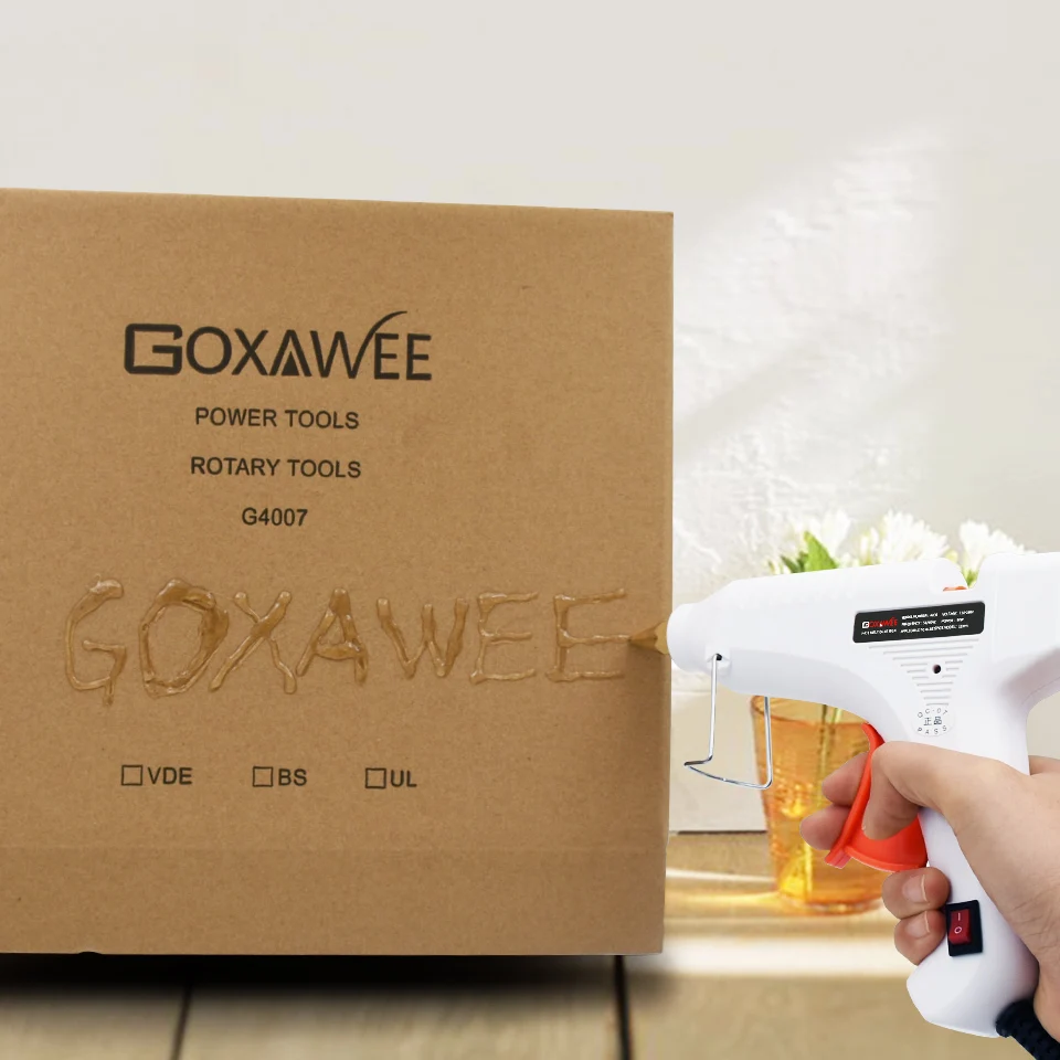 GOXAWEE 20 Вт 80 105 термоплавкий Электрический термоклеевой пистолет Латунное сопло с