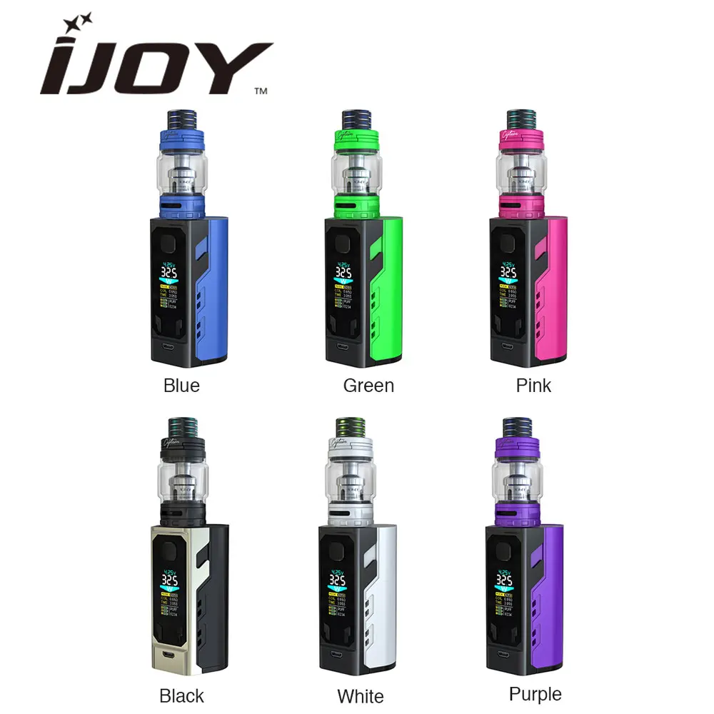 

100% Origianl IJOY Captain X3 20700 TC Ki 324W Output Power with Color OLED Screen No Battery Electronic Cigarette Vape