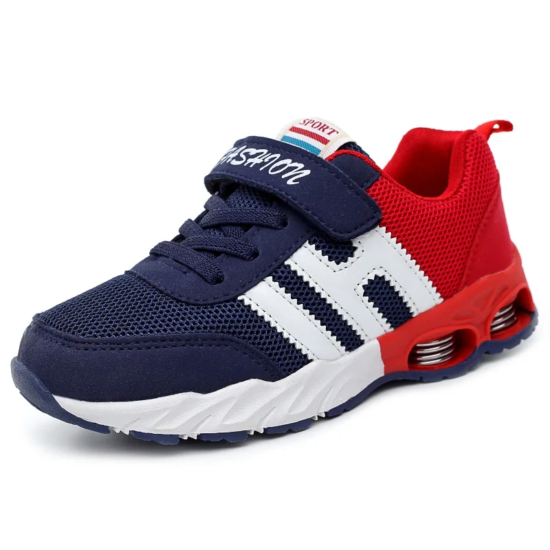 New Design Children Sports Shoes Boys Girls Spring Damping Outsole Slip Patchwork Breathable Kids Sneakers Child Running | Детская