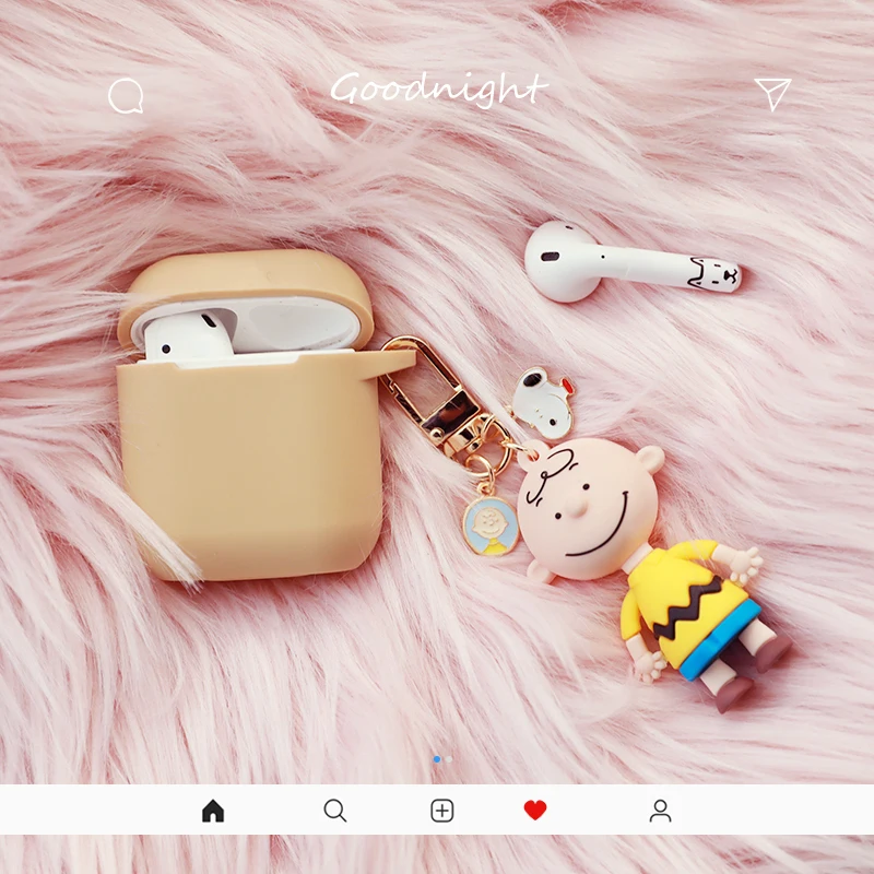 

Cute Cartoon Decorative Silicone Case for Apple Airpods Case Accessories Protective Cover Bluetooth Earphone Case Key Ring Gifts