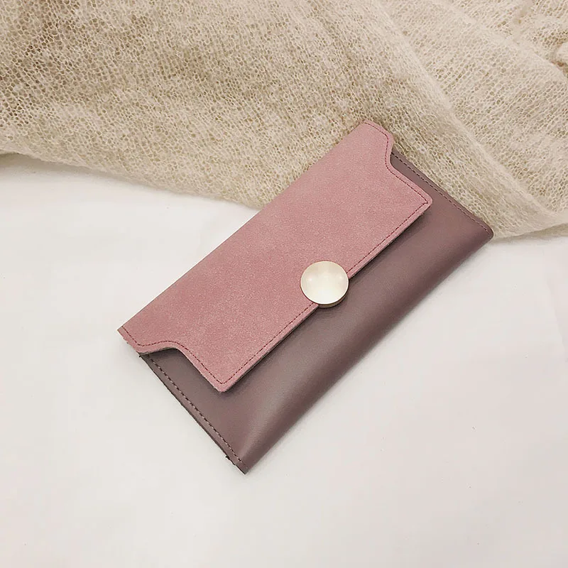 ACE LOVE из искусственной кожи Женский Длинный кошелек замши модный кожаный женский