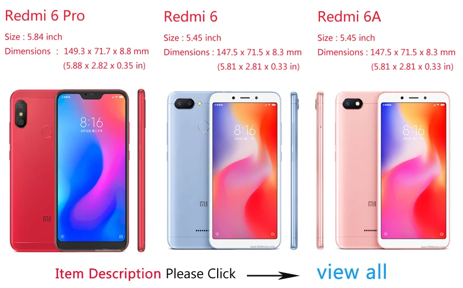 Чехол для Xiaomi Redmi 6A 6 Pro, чехол s Xiomi Redmi 6 Pro 6A 6X, кожаный чехол-книжка с окошком для просмотра, тонкий противоударный Роскошный чехол