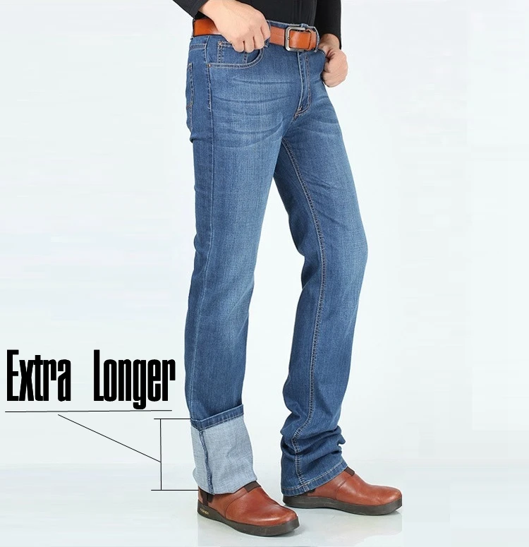 Black Jeans Men Stretch Brand Denim 