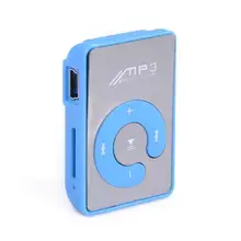 Hifi портативный MP3 зеркальный мини USB цифровой MP3 музыкальный плеер Поддержка 8 Гб SD TF карта модный зажим MP3 Прямая