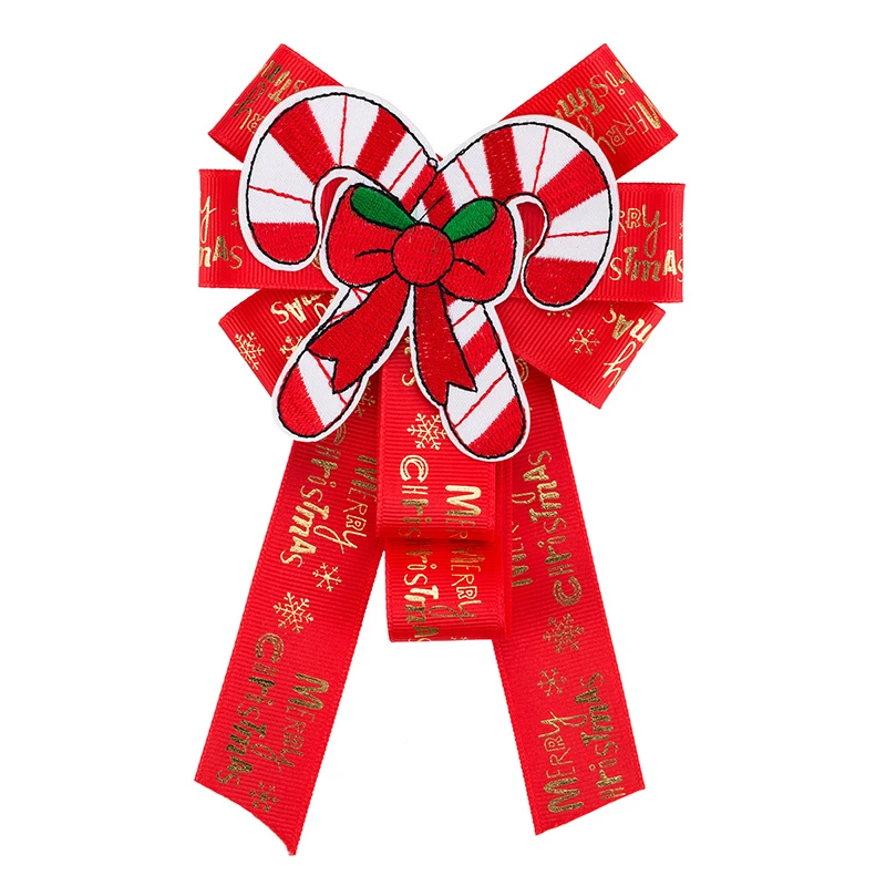 meidi Red Silk Ribbon Large Brooch Rhinestone Bow Brooches Pin Brooches