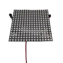 16×16 Pixel 256 Pixels WS2812B Digital Flexible LED Panel Individually Addressable Full Dream Color DC5V