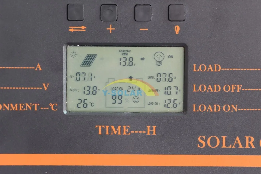 Солнечный контроль заряда Лер PWM 60A 12 В 24 в регулятор с ЖК-экраном для макс 50 в вход Solar60 светильник и таймер управления для уличный светильник ing