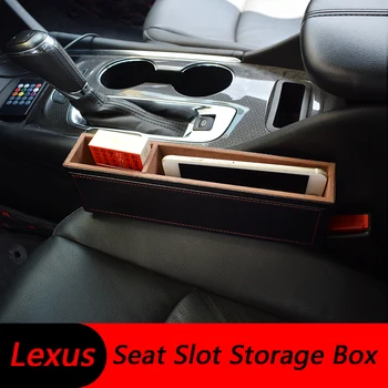 

Car Seat Crevice Storage Box Stowing Tidying Organizer PU Leather For Lexus CT RC LC HS IS ES GS LS UX NX RX GX LX LM 200 250