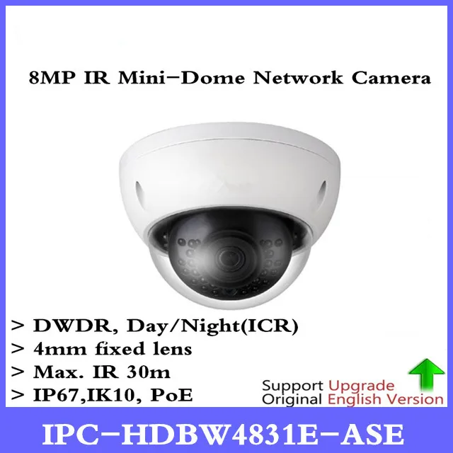 

DH Original English Version IPC-HDBW4831E-ASE IP IR30m Mini Dome Network Camera IP67 4K 8MP POE Replace IPC-HDBW4830E-AS