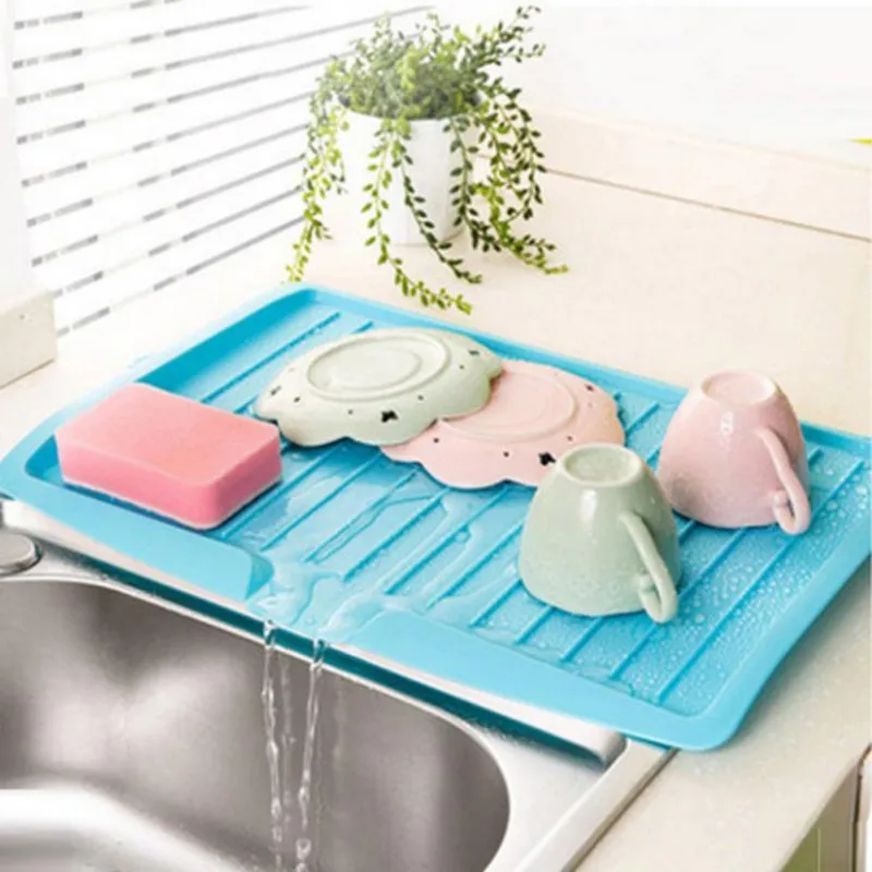 

Kitchen Plastic Dish Drainer Tray Large Sink Drying Rack Organiser Racks Holders Dish Tray 2018