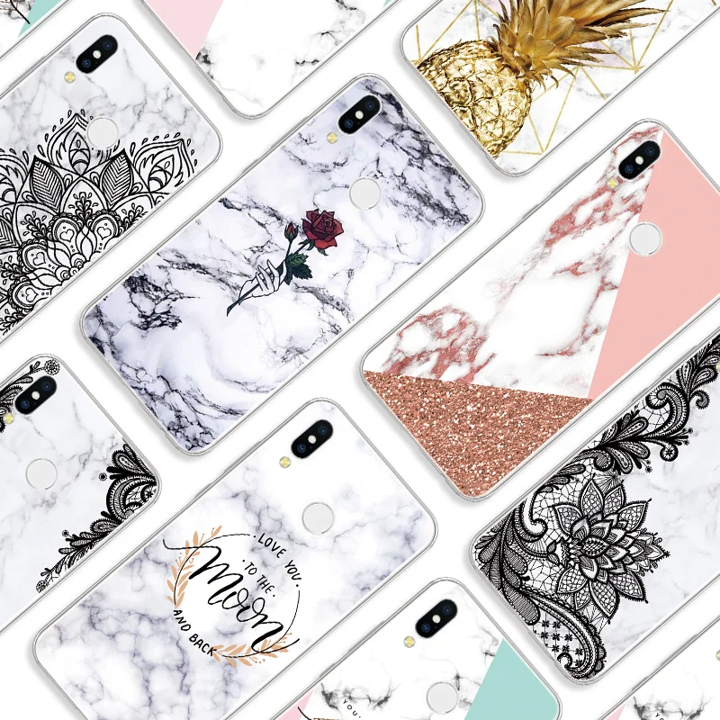 

Flowers Case For Huawei P30 Pro Mate 9 For Honor 10i 20i 5C 5X 6C 6X 7A Pro 7X 8X 8C 8 9 10 Lite 8A View 10 20 Marble Soft Cover