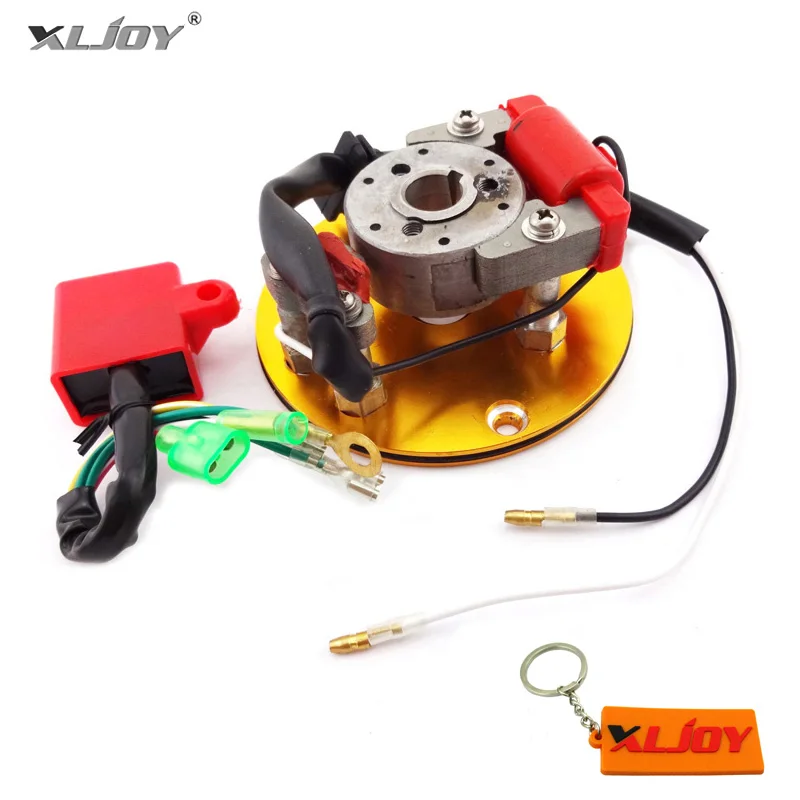 

XLJOY Gold Racing Magneto Stator Rotor CDI Kit For Chinese Pit Dirt Bikes 110cc 125cc 140cc Lifan YX Motorcycle Motocross