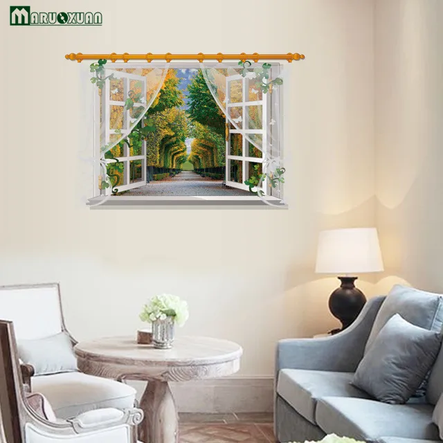 Special Price Maruoxuan Newest 3d Landscape Scenery False Window Wall Stickers For Dining Room Living Room Removable Vinyl Mural Wall Decals Special Price Maruoxuan Newest 3d Landscape Scenery False Window Wall Stickers For Dining Room Living Room Removable Vinyl Mural Wall Decals