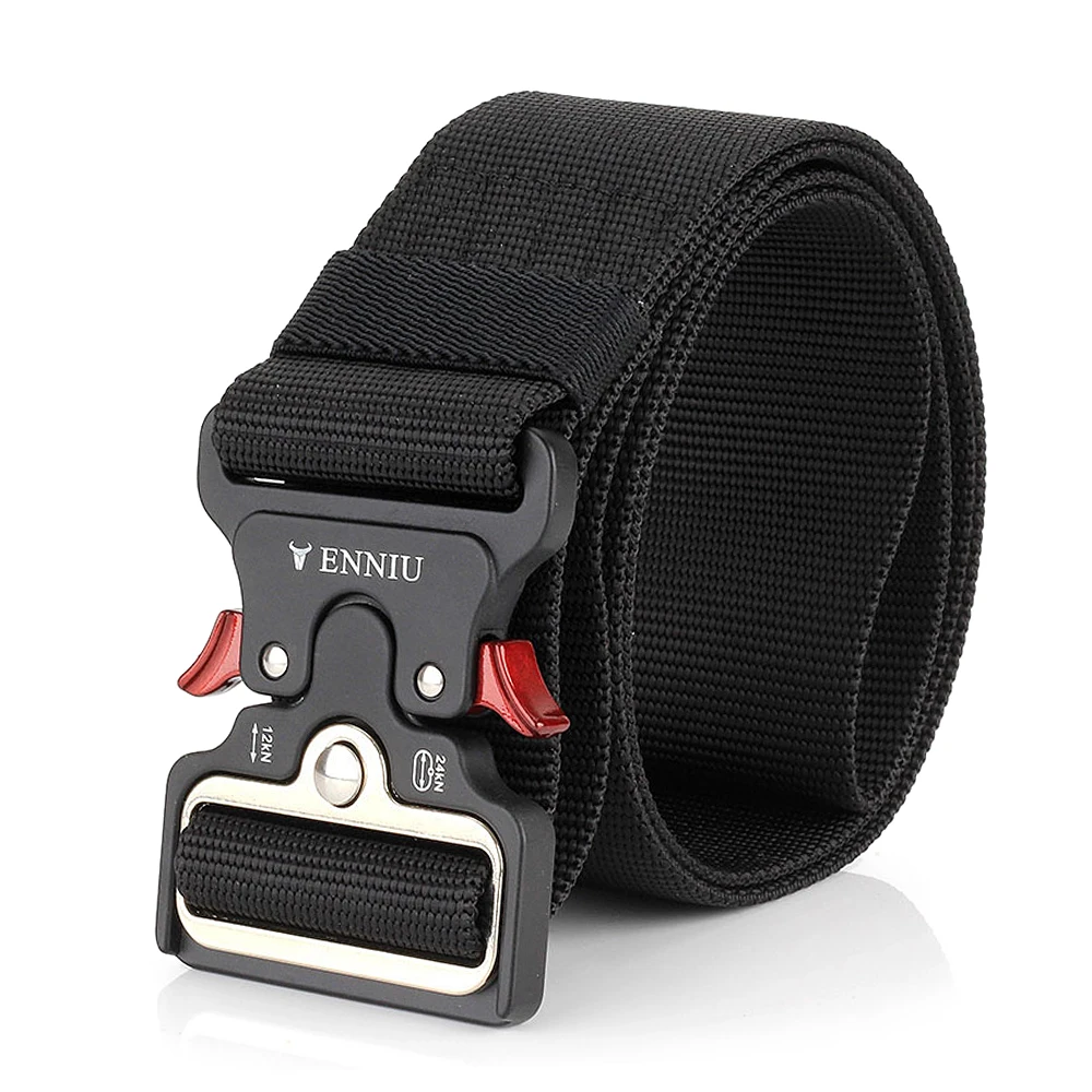 

Quick Release Tactical Belt Climbing Training Hunting Belt with Heavy Duty Waist Band for Outdoor Camping Mountaineering