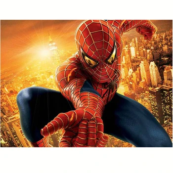 

New Gifts 5d Diy Square Diamond Painting Cross Stitch Crystal Diamond Mosaic Full Diamond Embroidery Spiderman Home Decoration