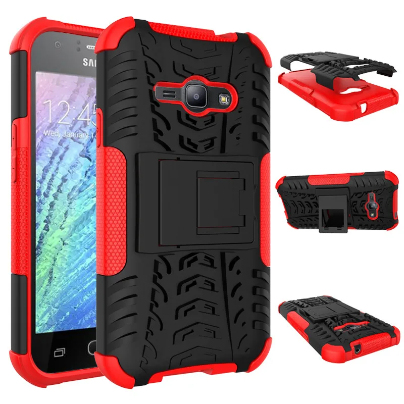 Hybrid Spider Hyun Pattern Phone Case Rugged Cover Shell Bracket For Samsung J1 2016 J1 ace J1