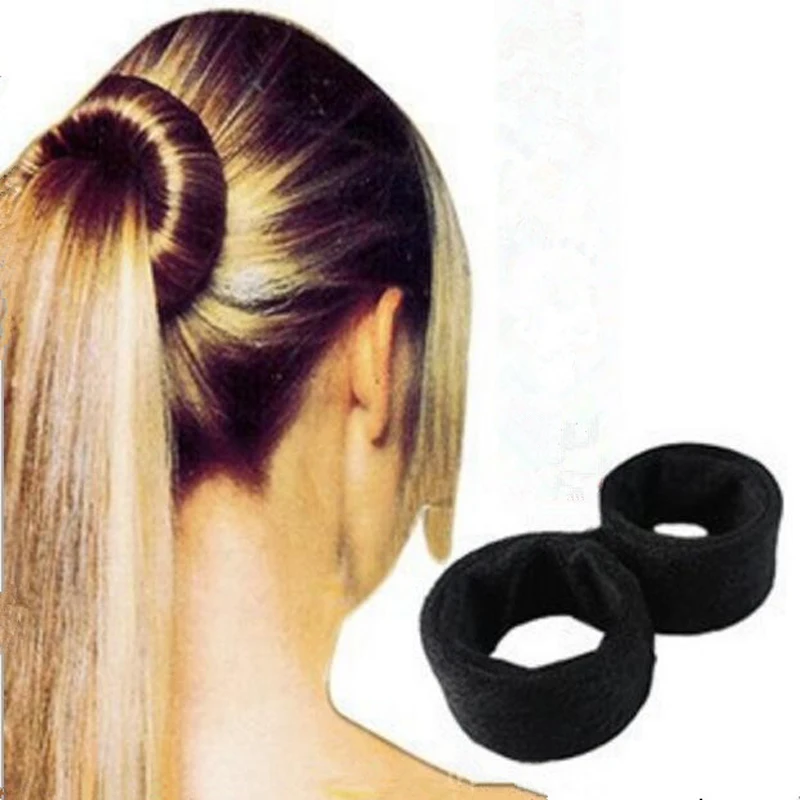 Быстрая Bun Donut Hhair укладки свадебные аксессуары для волос Инструменты Черный