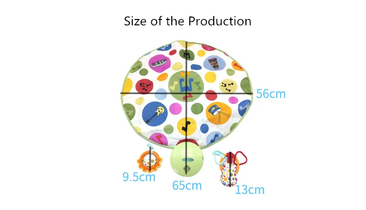 Детский музыкальный фитнес-одеяло игровой коврик для ползания Детский пазл ранний развивающий ползающий коврик детский спортивный игрушки детский коврик