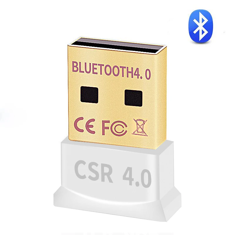 Bluetooth адаптер USB аппаратный ключ Bluetooth 4,0 музыкальный приемник для ПК компьютер беспроводной Blutooth мини bluetooth-трансмиттер адаптер - Цвет: Белый