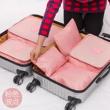 Reisetasche 6 sets = sechs stücke von reise-koffer kleidung finishing unterwäsche tasche neue druckfarbe 6 sätze
