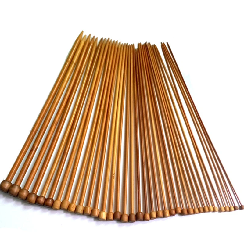 

36pcs Bamboo Knitting Needle Crochet Yarn Knitting Accessory 18 Sizes 2pcs/size