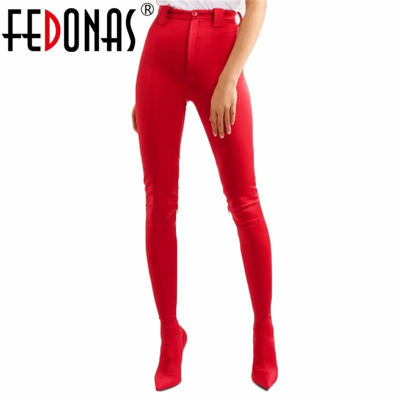 

FEDONAS Fashion Sexy Women Shoes Tight High Party Dancing Shoes Woman High Heels Pointed Dancing Boots Famous Stars Same Boots