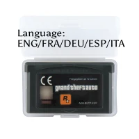 

32 Bit Video Game Cartridge Grand Theft Auto Advance Console Card EU Version ENG/FRA/DEU/ESP/ITA Language Support Drop shipping