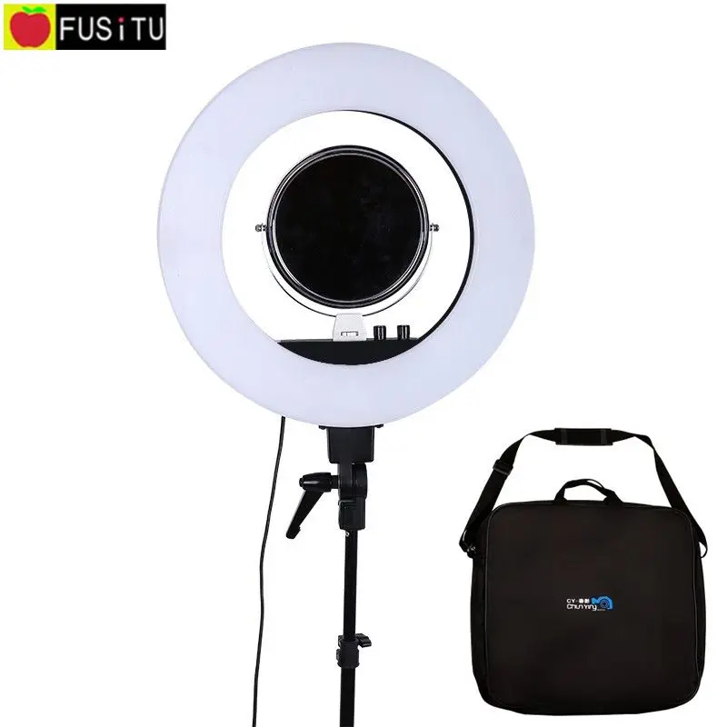 

Fusitu 18" 5500K Dimmable LED Adjustable Ring Light 480 led 5500K Camera Macro Ring Light for Makeup & Beauty Photography/Video