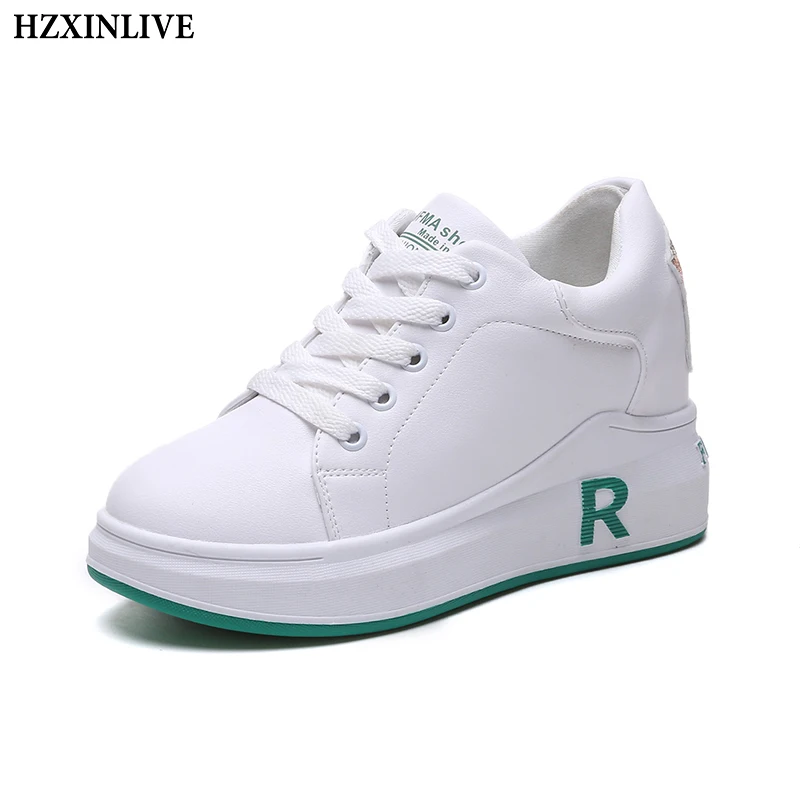 

HZXINLIVE 2018 Fashion Women Vulcanized Shoes Platform Sneakers Women White Shoes Ladies Animal Prints Shoes Zapatos Mujer