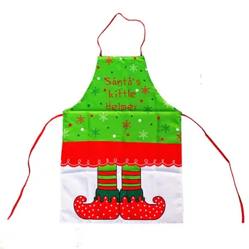 

Cute Unisex Kitchen Bib Cooking Baking Chef Elf Apron Christmas Ornament Decor