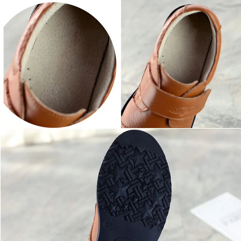 Size26-41 кожаные туфли для мальчиков; цвет черный, коричневый; деловая обувь для студентов; модельные туфли для джентльменов; мягкие костюмы для сцены