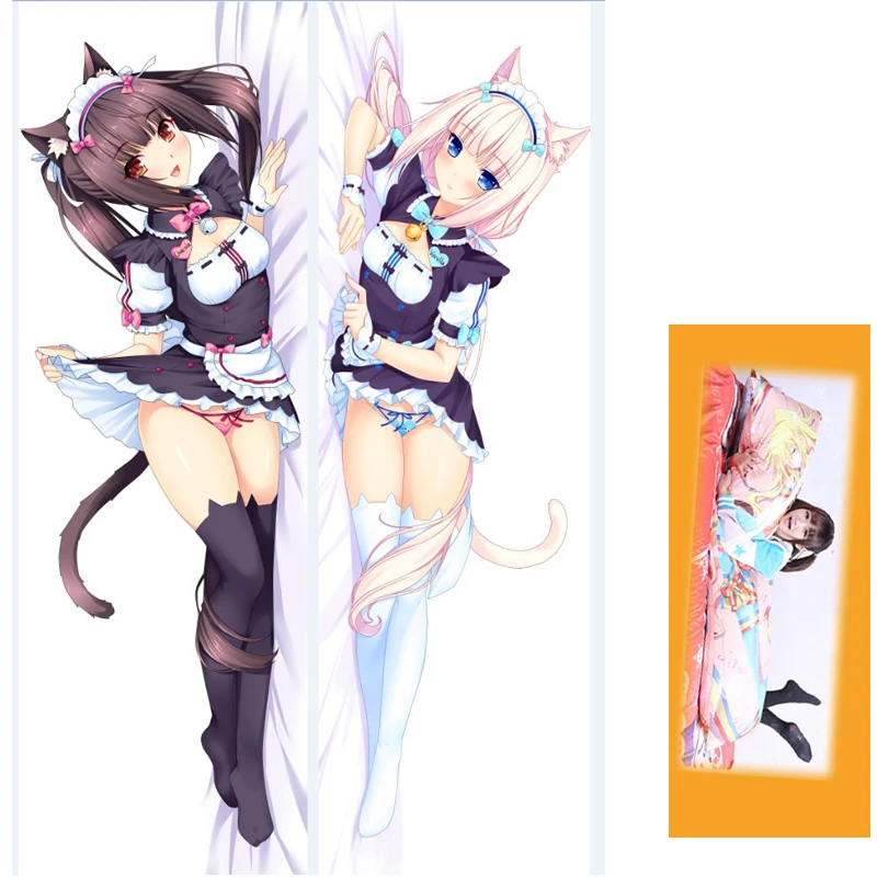 

Chocolat & Vanilla Otaku Hugging Body Dakimakura Pillowcase Cover 59" ( Only pillowcase ) Anime NEKOPARA Vol Cosplay